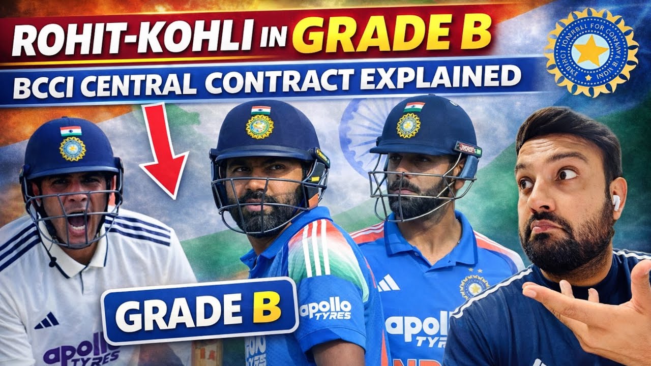 2026 BCCI Central Contract Explained | Why Rohit Sharma & Virat Kohli Demoted to Grade B?