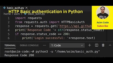 HTTP Basic authentication in Python
