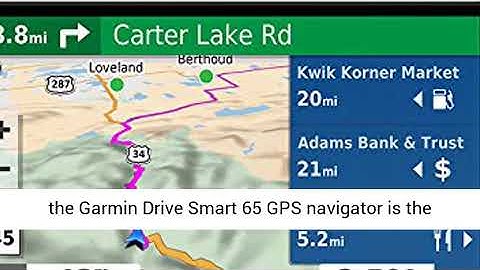 Garmin DriveSmart 65, Built-In Voice-Controlled GPS Navigator with 6.95” High-Res Display