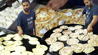 BreakFast In Pakistan Buttery Crushed Lachha Paratha | Famous Pitai Paratha@KhandaniStreetFood