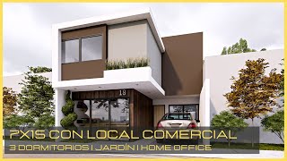 ESPECTACULAR CASA CON 3 DORMITORIOS Y ESPACIO COMERCIAL | 7X15 DE TERRENO