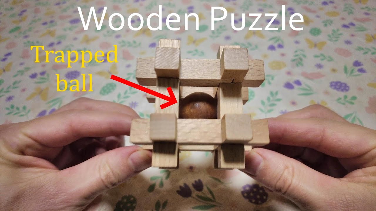 Tennis Ball - Interlocking Wooden Puzzle - Solve It! Think Out of the Box