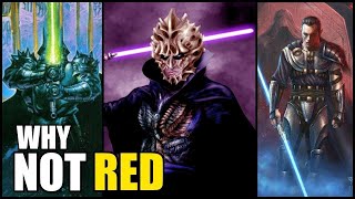 7 Sith That REFUSED To Use Red Lightsabers and Why