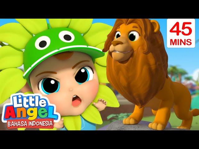 Main dengan Hewan di Kebun Binatang | Little World Bahasa Indonesia | Kartun Anak class=