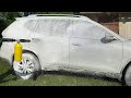 Car cleaning using high pressure washer