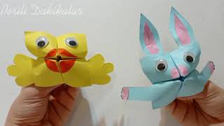 Kağıttan Tuzluk Yapımı - Tuzluktan Kukla -  How to Make a Paper Puppet#28