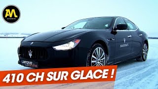 La Maserati Ghibli S Q4 sur circuit... de glace