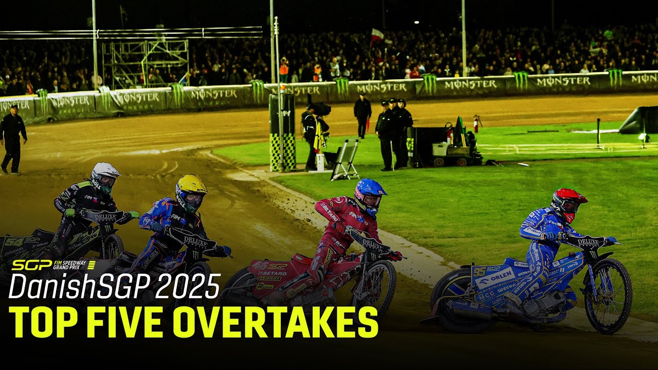Top Five Overtakes - 2025 DanishSGP | FIM Speedway Grand Prix