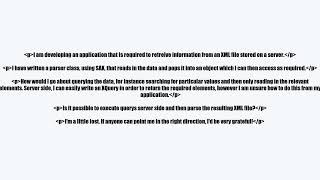 Query a remote XML file from an Android App