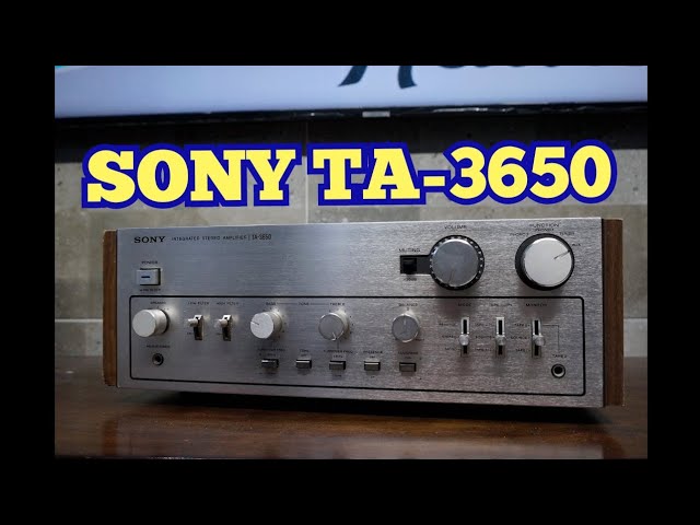 PROBANDO AMPLIFICADOR INTEGRADO SONY TA-3650 ( VINTAGE ) - YouTube