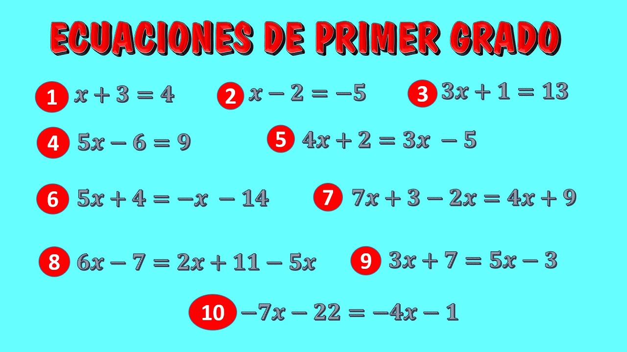 Ecuaciones de primer grado - Ejercicios | Fantastico Sencillo | Matematicas Quidimat