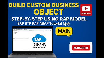 Build Custom Business Object step by step using  RAP Model | SAP BTP RAP ABAP Tutorial in Hindi