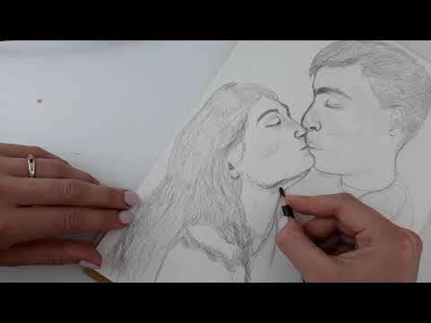Обзор карандашей CretacoloR sepia dark oil. Speedpaint "Поцелуй" Обзор карандашей CretacoloR sepia dark oil. Speedpaint "Поцелуй"