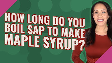 How long do you boil sap to make maple syrup?
