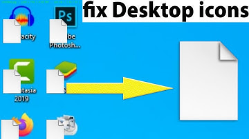How to fix white corrupted icon or blank icons on Windows 10  || Remove white box from desktop icons