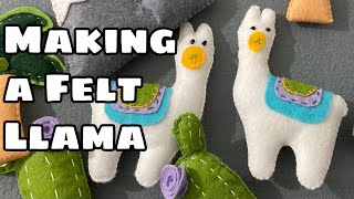 Making a Llama with Felt