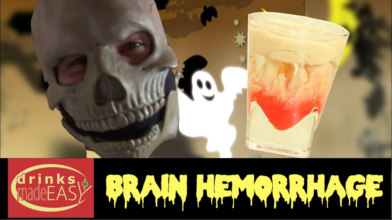 How To Make A Halloween Brain Hemorrhage Shot | Drinks Made Easy