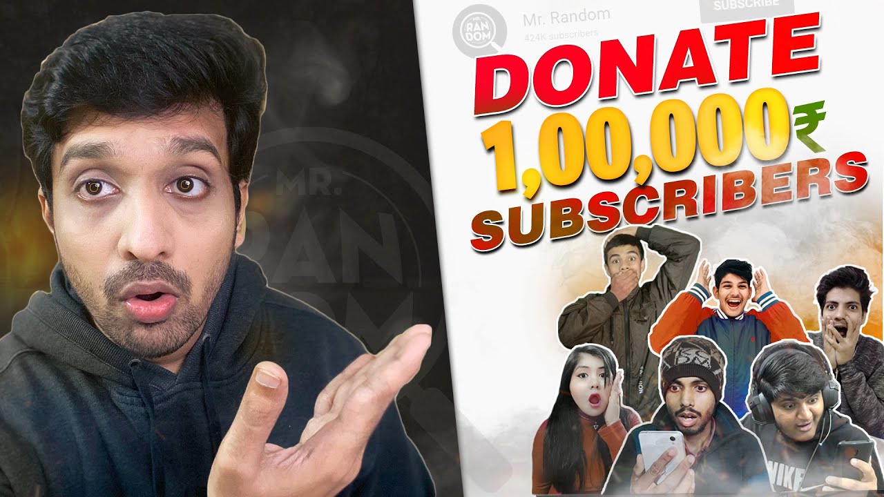 DONATING RS. 1 LAKH TO MY SUBSCRIBERS!! || HAPPY NEW YEAR || MR. RANDOM