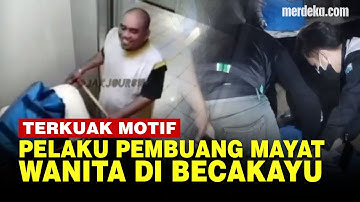 Rekaman CCTV Pria Pembuang Mayat Wanita di Becakayu, Pakai Troli Tersenyum Masuk Lift