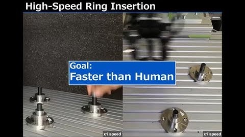 High-Speed Ring Insertion by Dynamic Observable Contact Hand