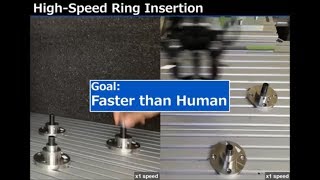 High-Speed Ring Insertion by Dynamic Observable Contact Hand