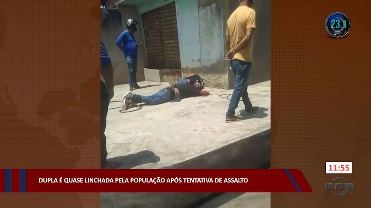 Dupla é quase linchada por populares após tentativa de assalto 28 08 2023