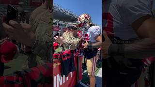 Military appreciation day at #49ersCamp ️ #Shorts