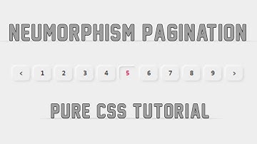 Neumorphism UI Design Pagination Hover effect || HTML5 & CSS3 || Full Tutorial
