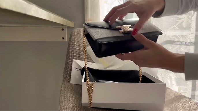 unboxing 🌻  celine triomphe wallet on chain in shiny calfskin