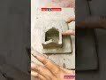 Making a village huts &amp; coconut tree by clay 🚩#clayart #art #shorts