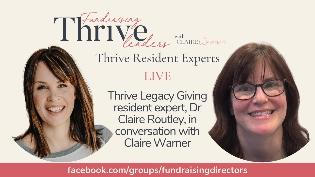 Dr Routley Thrive LIVE with resident Legacy Giving expert, Dr Claire Routley - YouTube