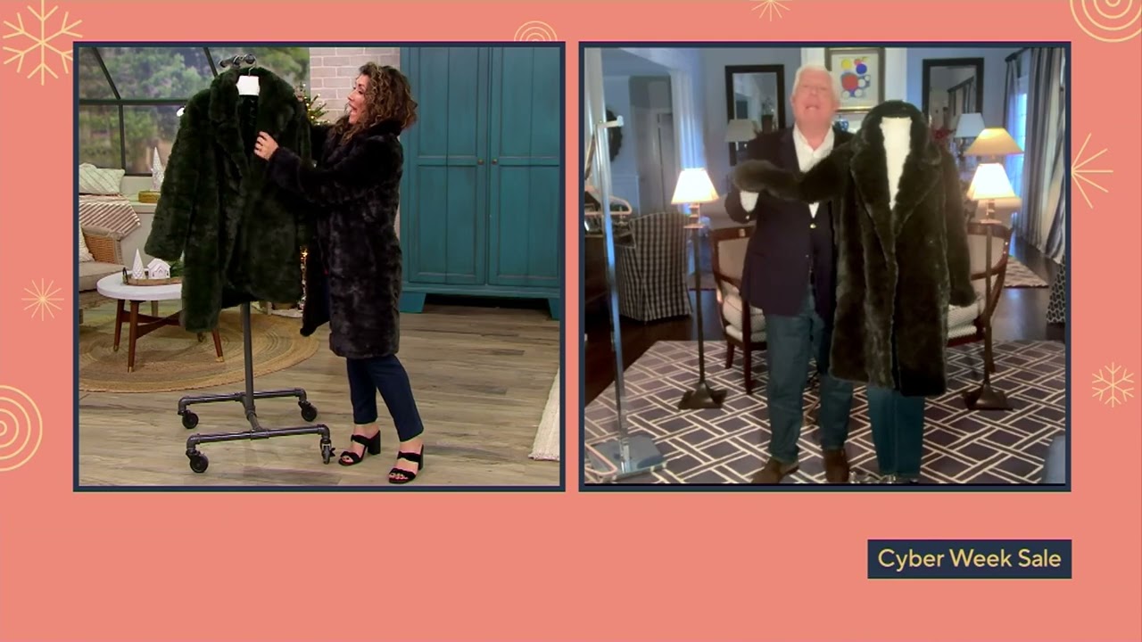 Dennis Basso Madison Avenue Textured Faux Fur Coat on QVC