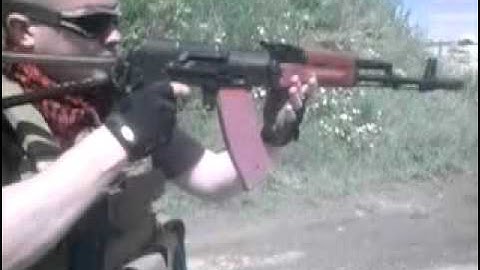 slow motion ak47 tactical reload