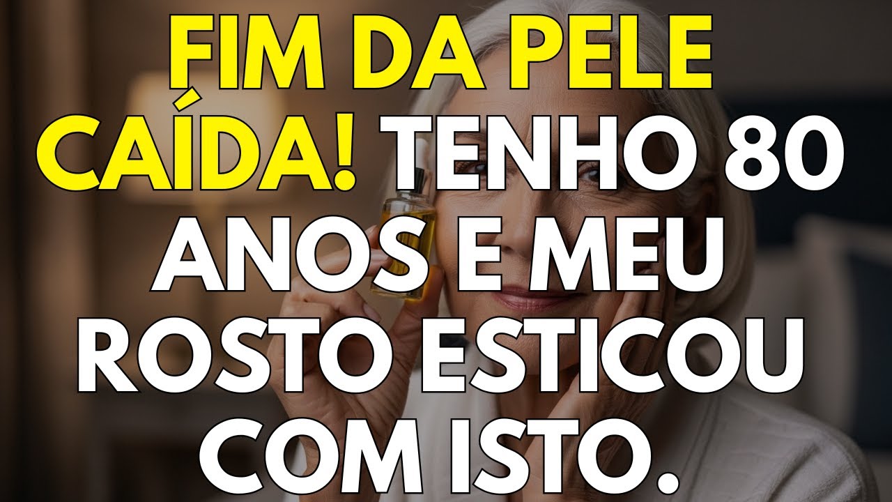 Minha pele estava caída aos 80: Usei isto antes de dormir e acordei com rosto de 60 anos