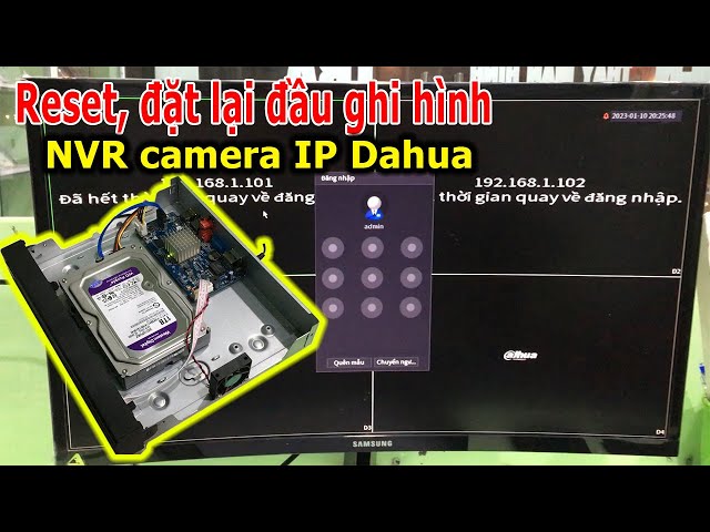 Reset, đặt lại Đầu ghi hình NVR camera IP Dahua