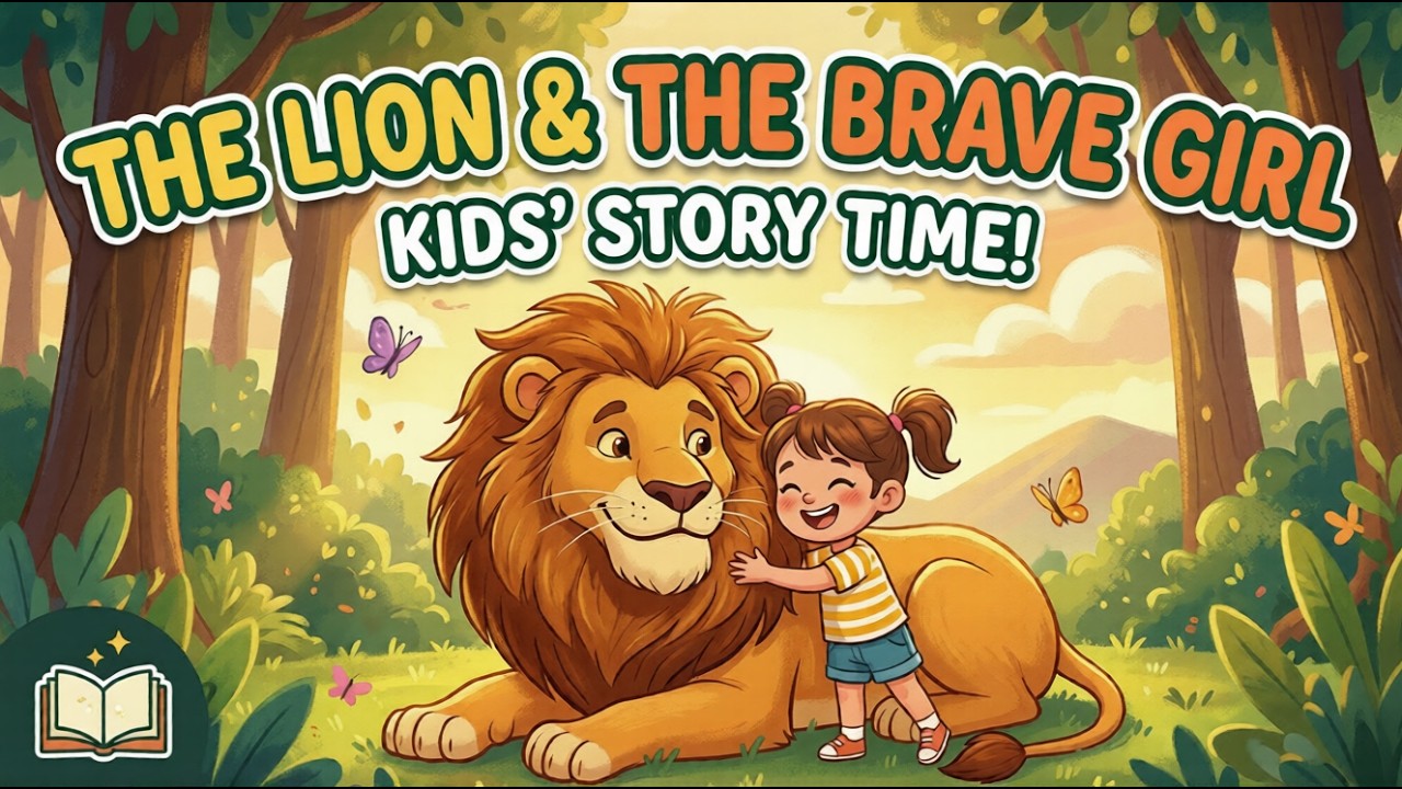 The Brave Girl and the Hungry Lion 🦁👧 | A Story of Kindness ...