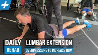 McKenzie Self-Overpressure for Lumbar Spine Extension ROM and Stiffness | Tim Keeley | Physio REHAB