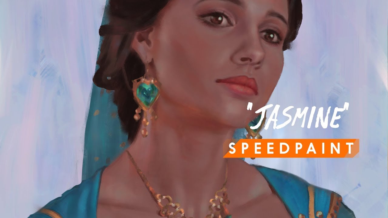 [Study] "Jasmine" Princess Jasmine Aladdin Photoshop Digital Art Process