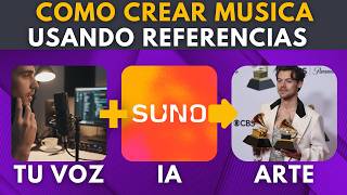 Cómo crear música en Suno con audio de referencia o Grabación (GRATIS y en español) screenshot 1