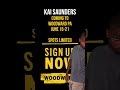 If you can’t tell, Kai Saunders is a little excited about Woodward Week 2.