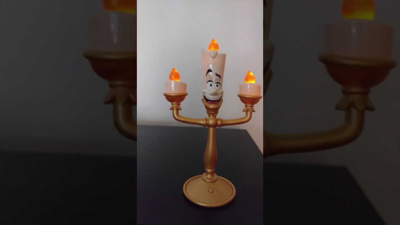 BEAUTY & THE BEAST BE OUR GUEST LUMIERE CANDLE STICK ELEECTRONIC LIGHT
