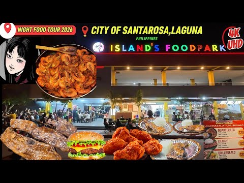 4K Let's Check All Foods at Islands Foodpark Garden Villas Ibaba