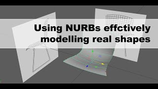 Using NURBs Effectively, modelling real shapes