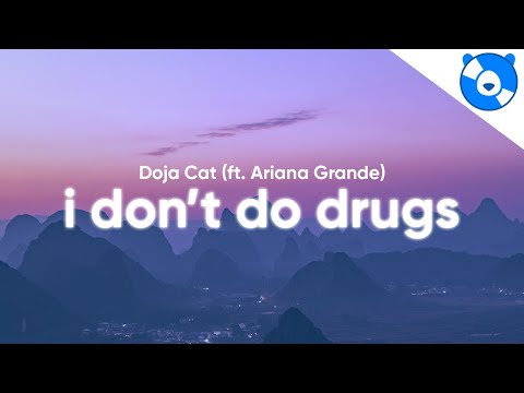 Doja Cat - I Don't Do Drugs (Clean - Lyrics) feat. Ariana Grande