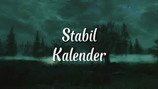Stabil - Kalender (Lyrics) Resimi