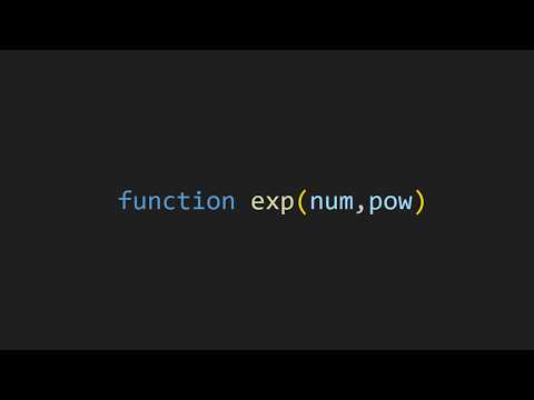 Creating an exponent function in js