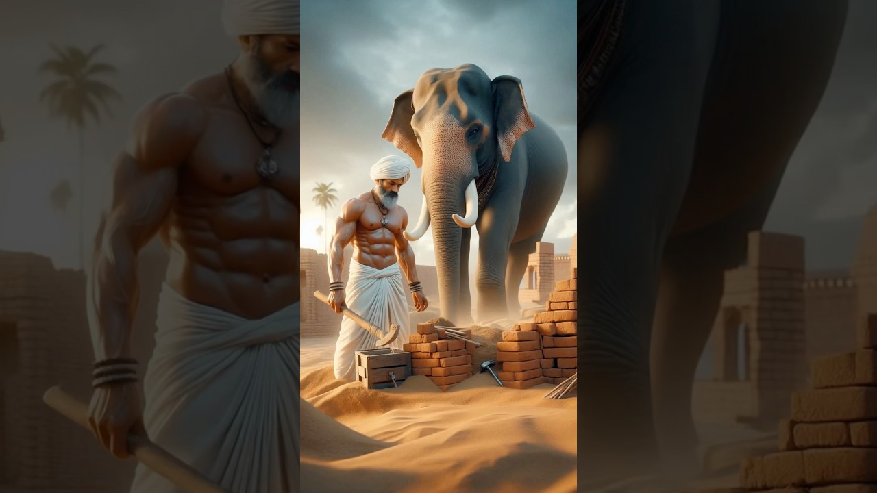 Farmers and elephants are very hardworking 