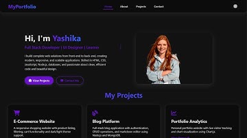 Create a Developer Portfolio with Dark Mode & Glassmorphism | HTML CSS JavaScript Responsive UI