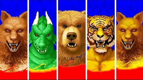 SEGA - Altered Beast 1988 | All Transformations in 4K - SEGA Genesis/Mega Drive