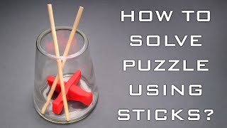 How to solve a puzzle using chopsticks? #shorts